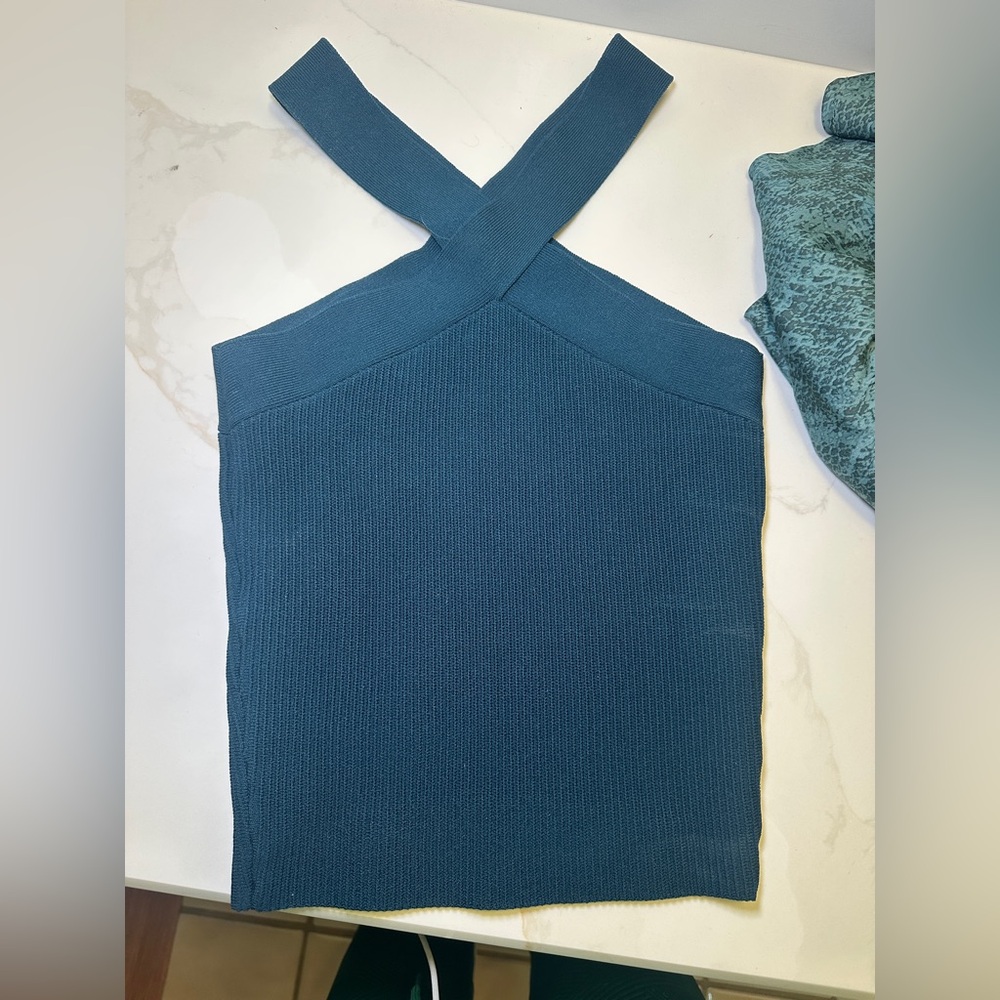 Babaton Aritzia Knit Cross Top